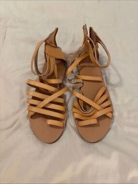 Mossimo Supply Co. Tan Strappy Gladiator Sandals